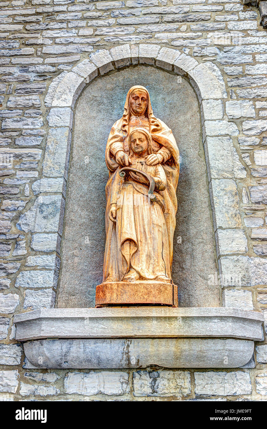 Ile D'Orleans, Canada June 1, 2017 SainteFamille church with stone