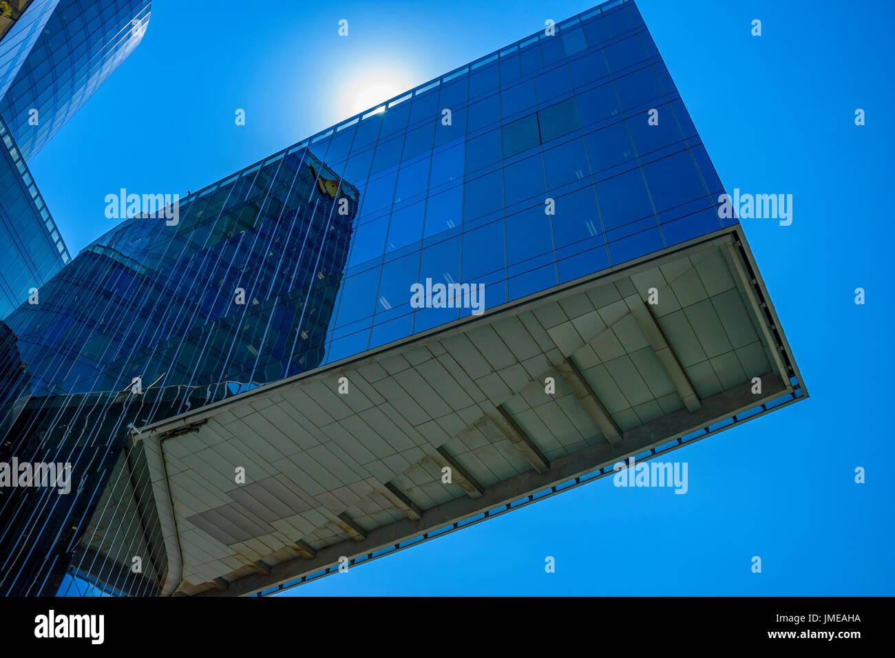 Edifici Gas Natural, also known as Torre Mare Nostrum. The building is a skyscraper in Barcelona, Spain completed in 2005, it has 20 floors Stock Photo