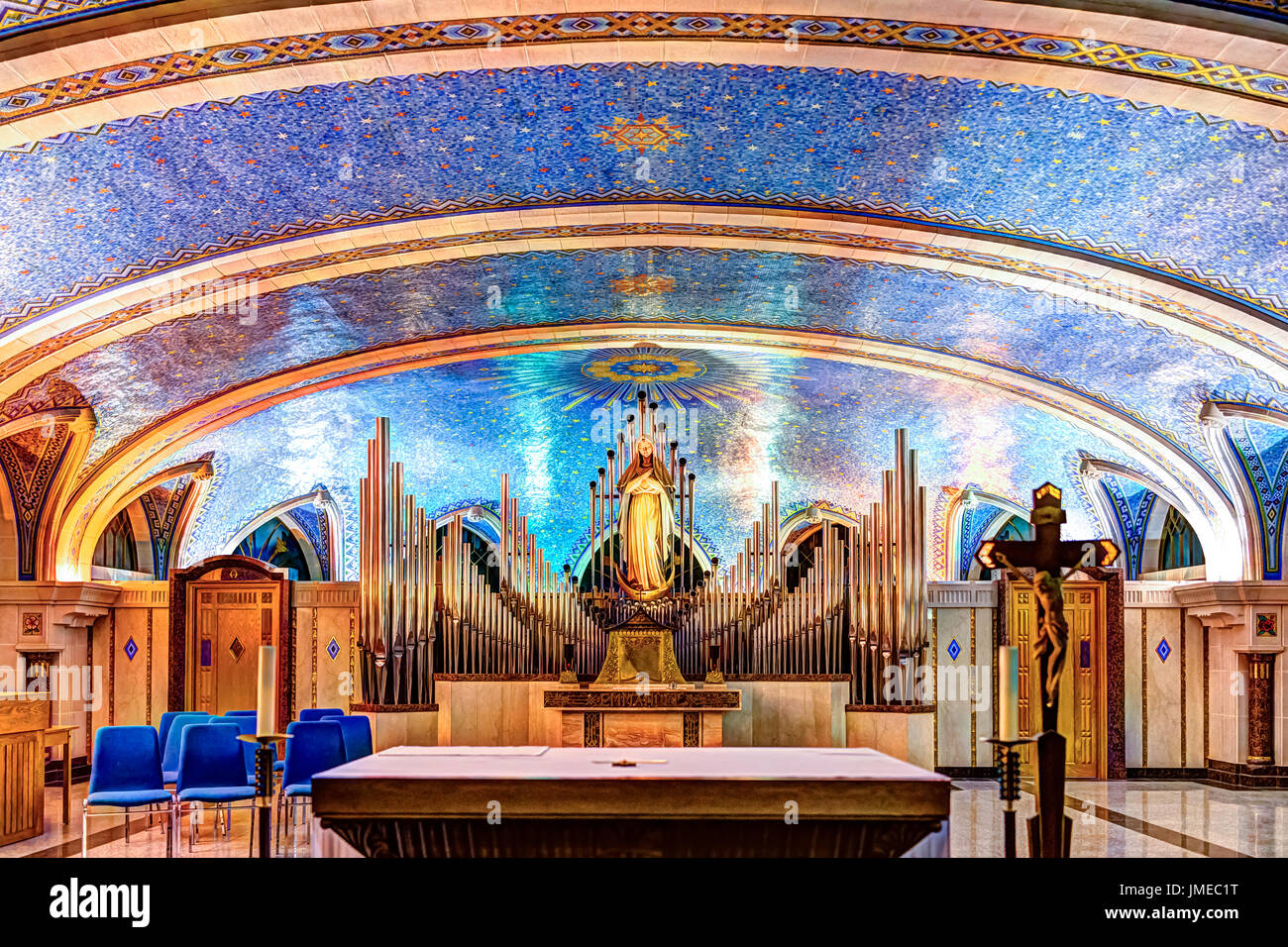 Sainte-Anne-de-Beaupre, Canada - June 2, 2017: Inside Basilica of ...