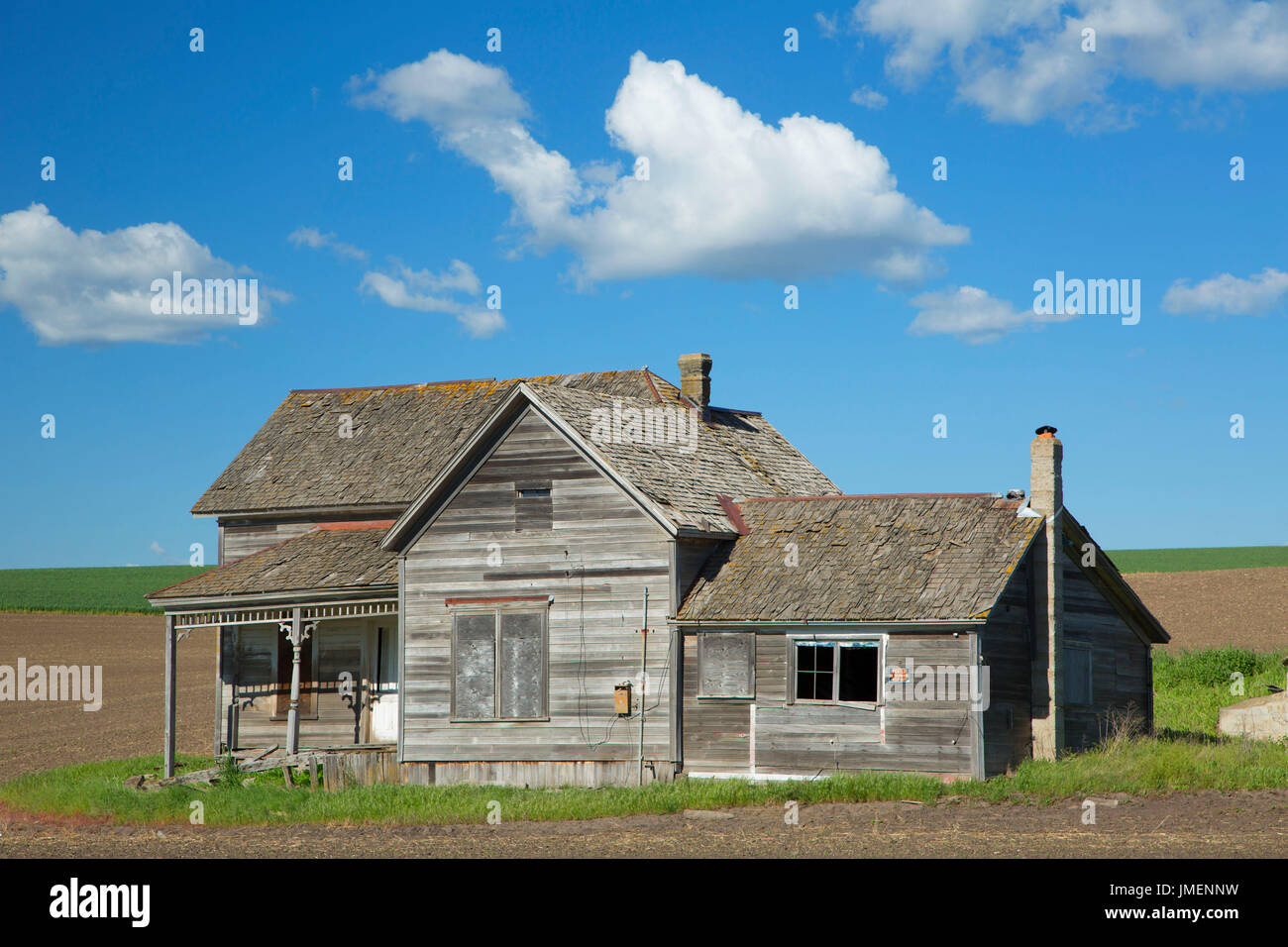 Abandoned homestead, Whitman County, Washington Stock Photo Alamy