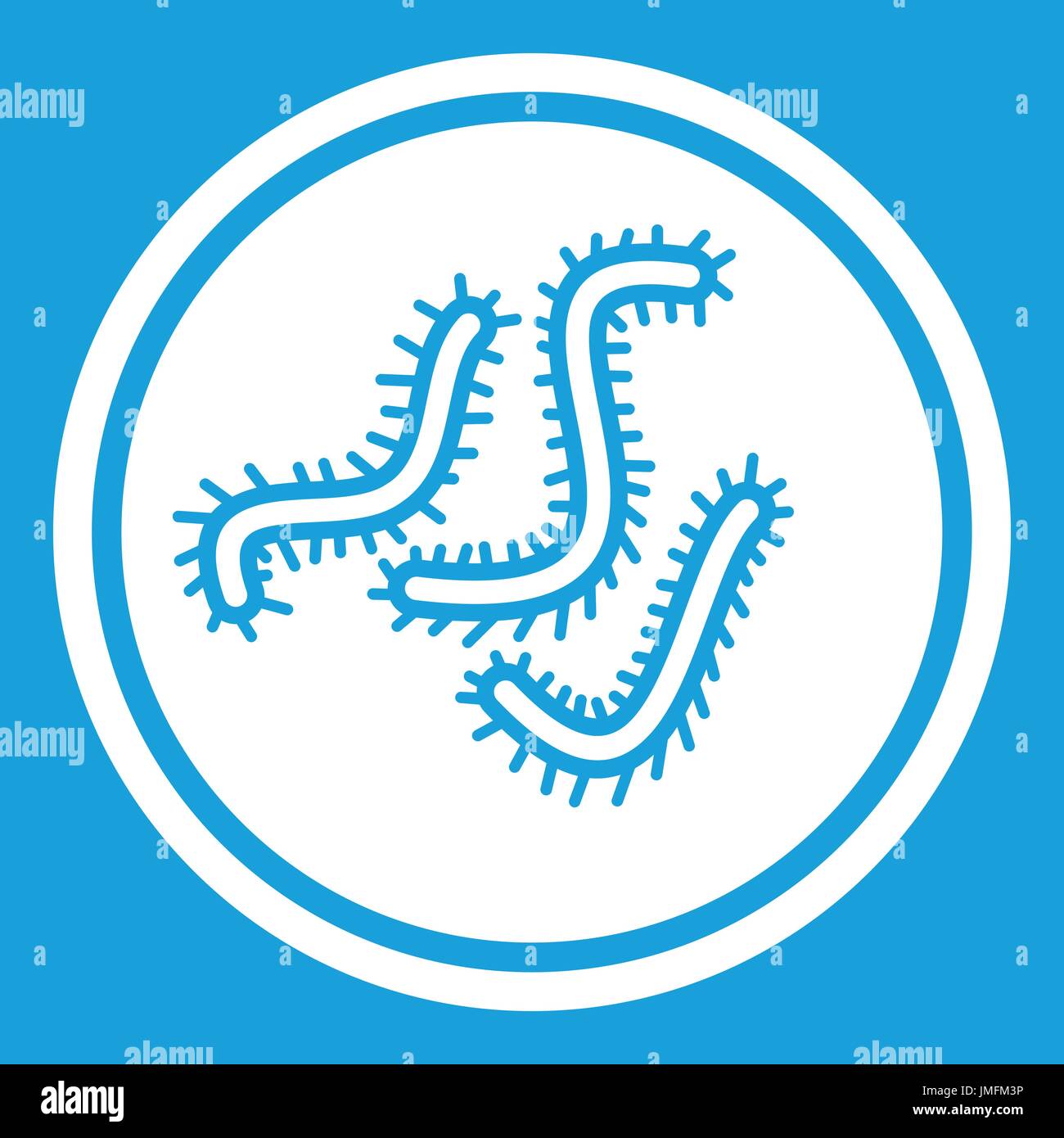 Lot of bacteria icon white Stock Vector Image & Art - Alamy