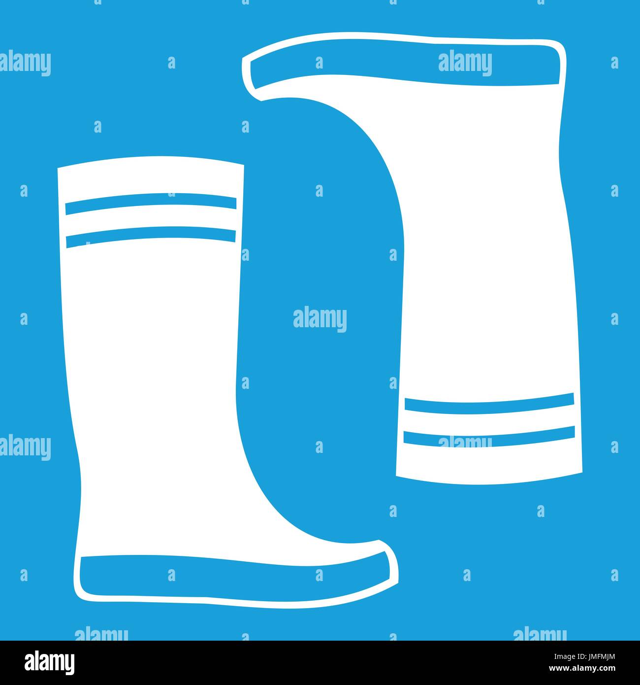 Rubber boots icon white Stock Vector Image & Art - Alamy