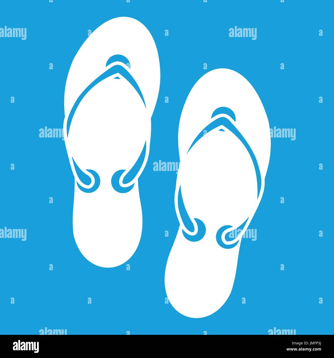 Flip flop sandals icon white Stock Vector Image & Art - Alamy