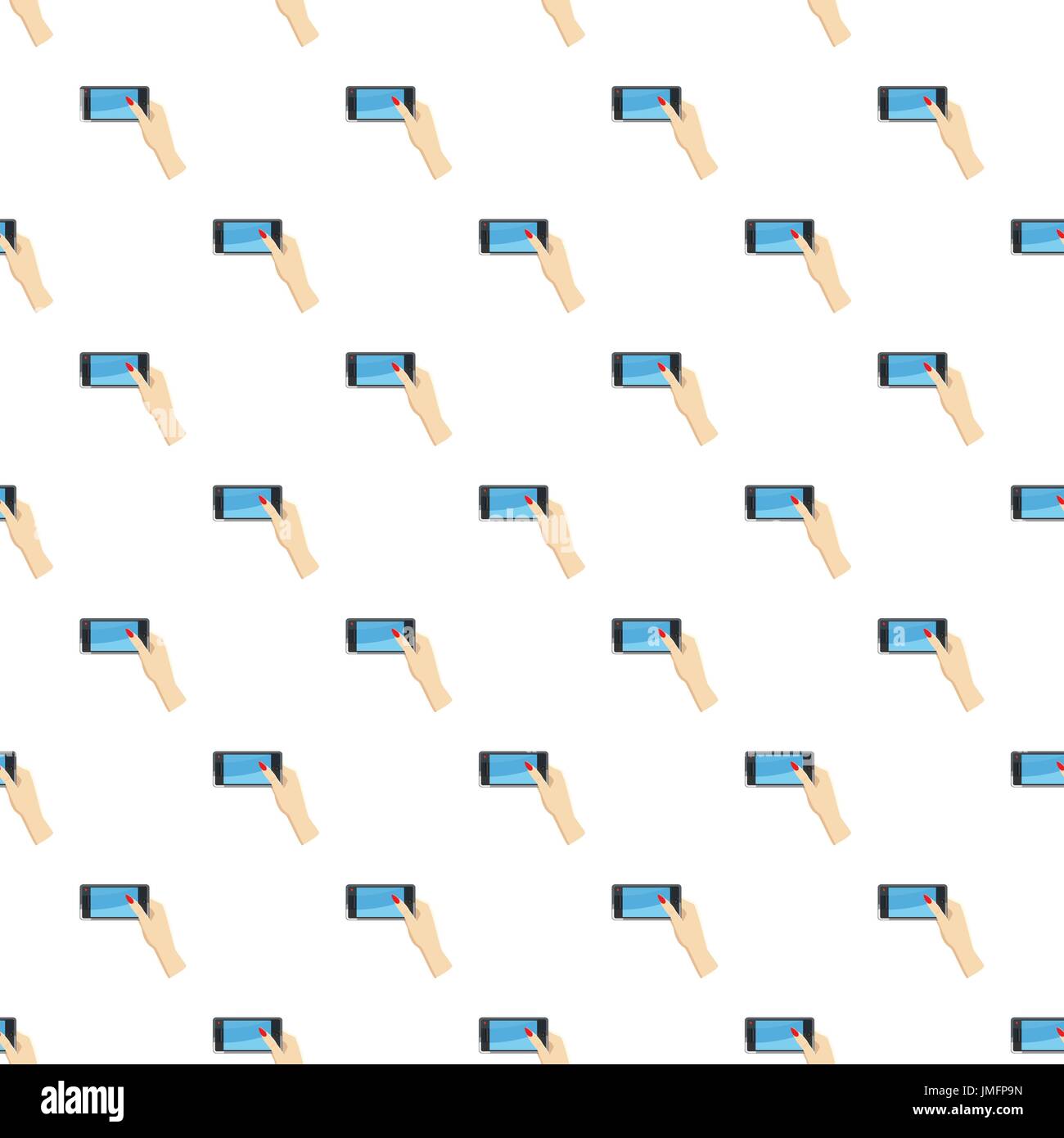 Girl taking photo pattern Stock Vector