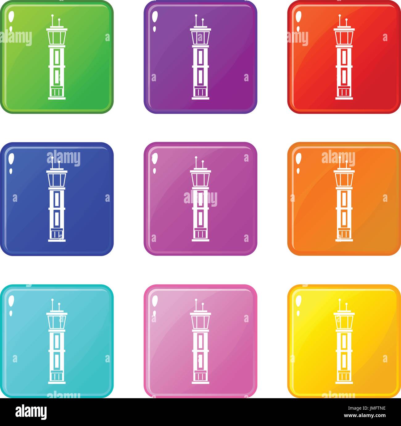 Airport control tower set 9 Stock Vector Image & Art - Alamy
