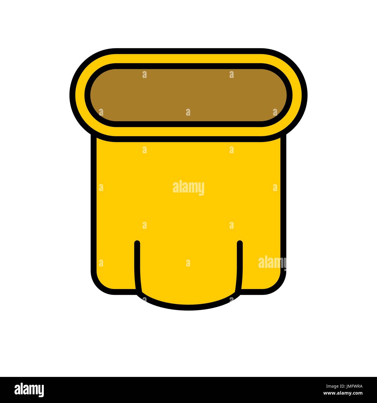 Download Open Canvas Bag Empty Package Yellow Sack Of Fabric Stock Vector Image Art Alamy PSD Mockup Templates