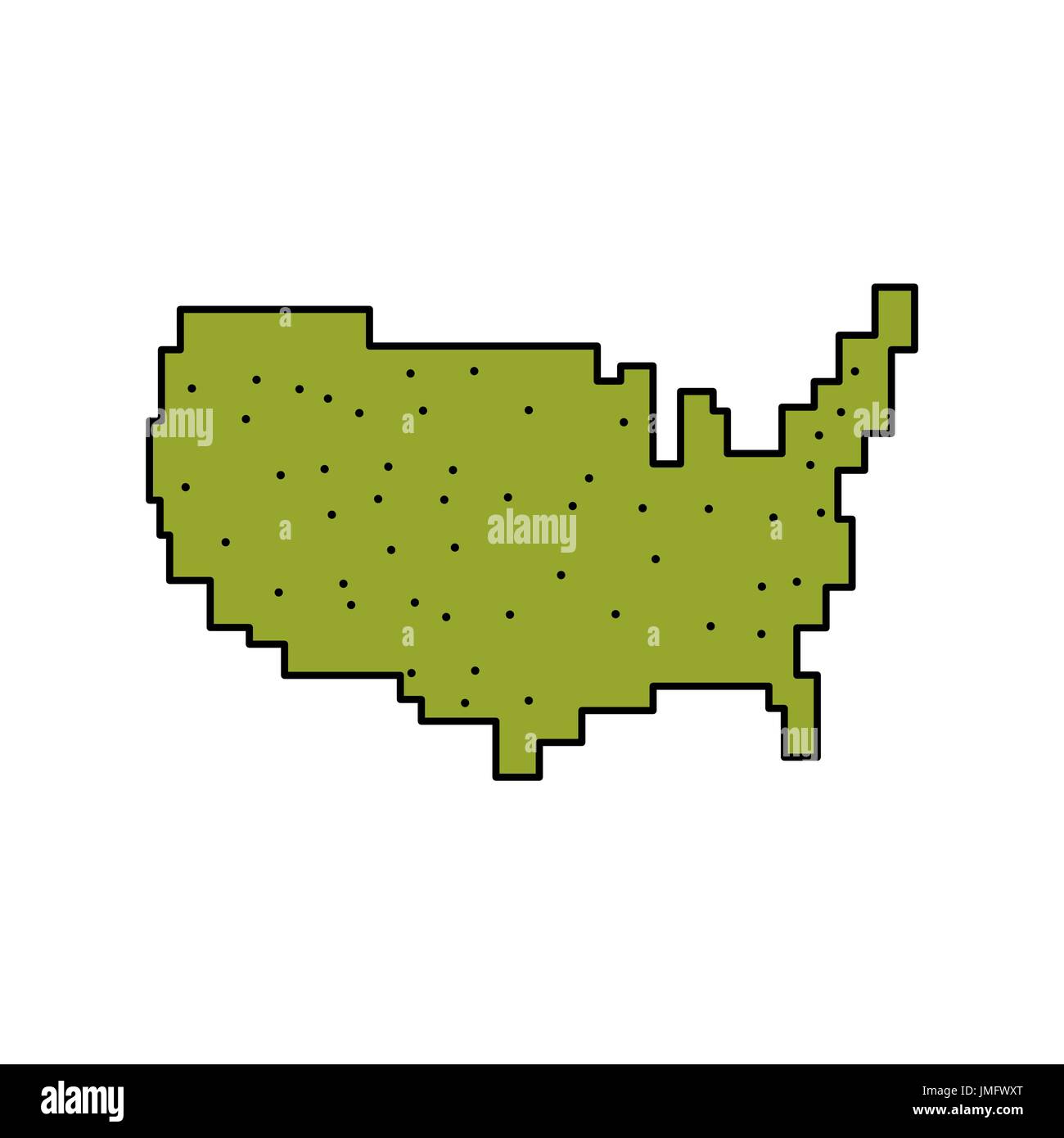 Map USA isolated America sign - Map Usa Isolated America Sign United States Landmark America Usa Symbol JMFWXT