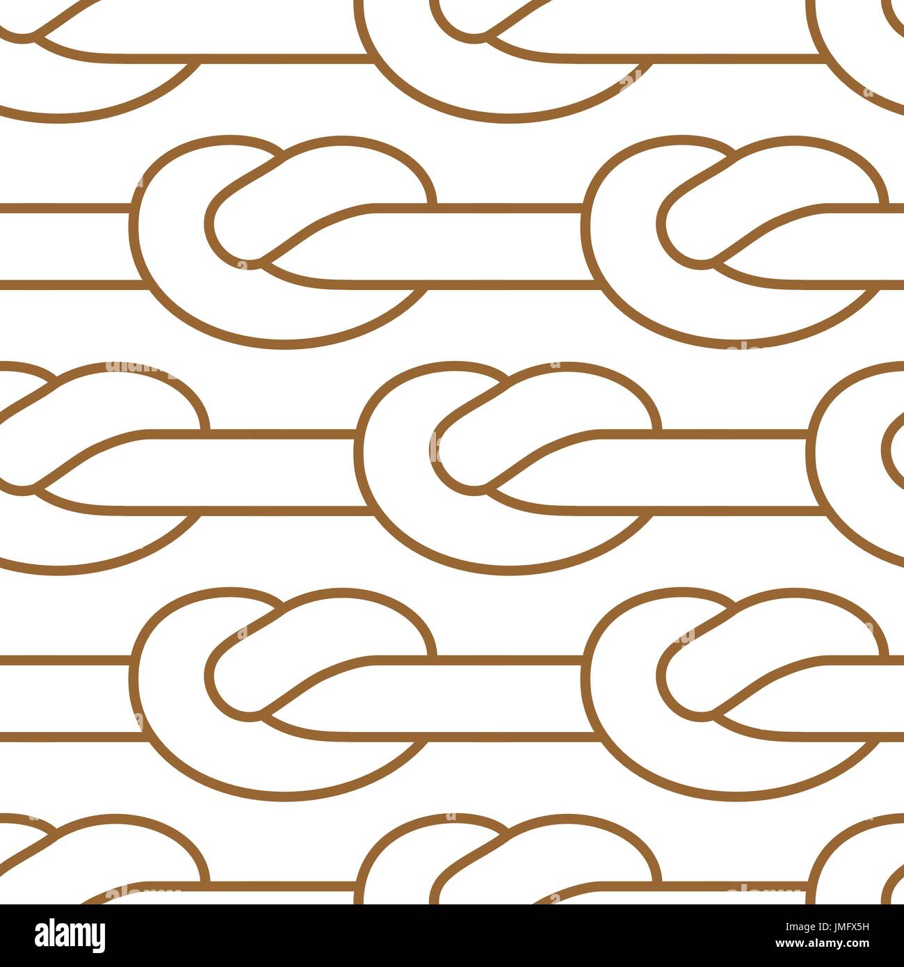 Rope node pattern. Bonded twine ornament. Textile texture Stock Vector ...