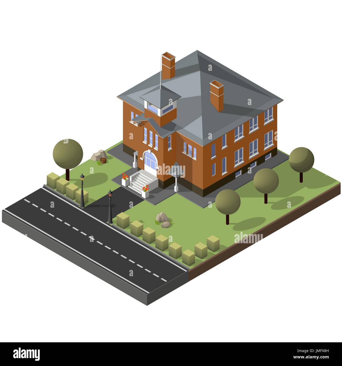 American wooden framed house Stock Vector Images - Alamy