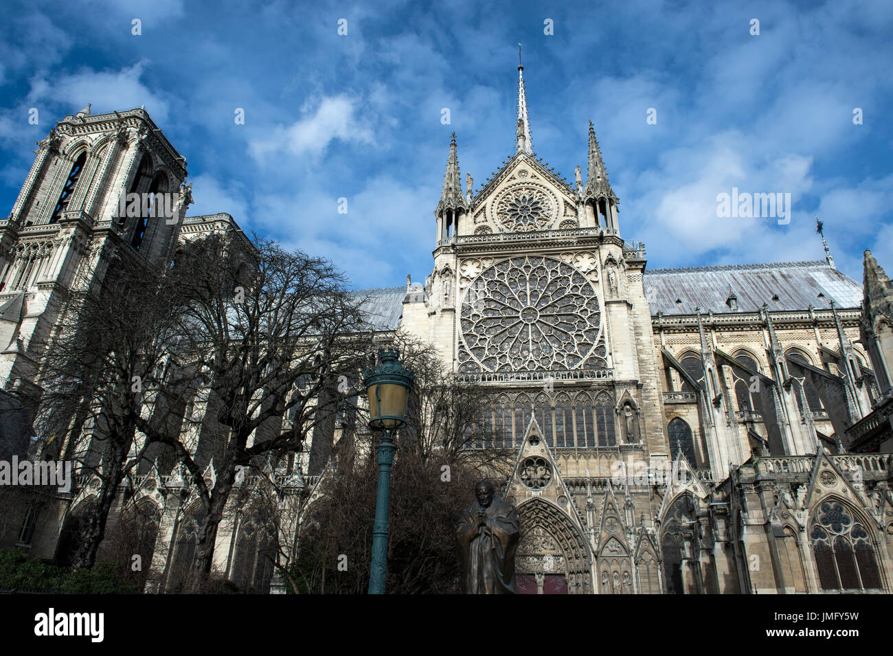 EUROPE, FRANCE, PARIS, NOTRE DAME CATHEDRAL Stock Photo