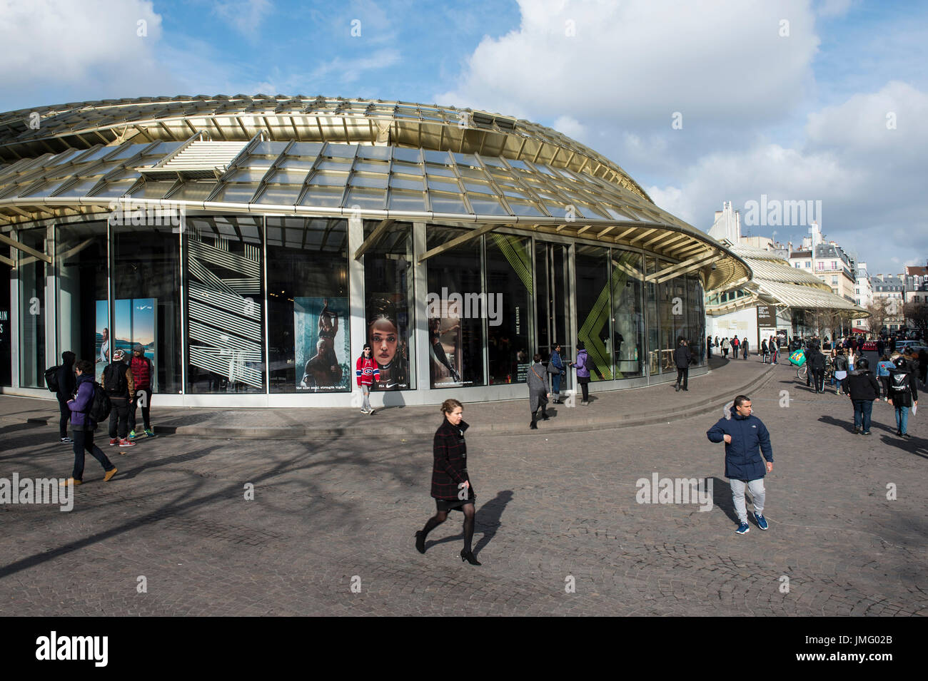 France, Paris, the forum des Halles, the garden Nelson Mandela Stock Photo  - Alamy