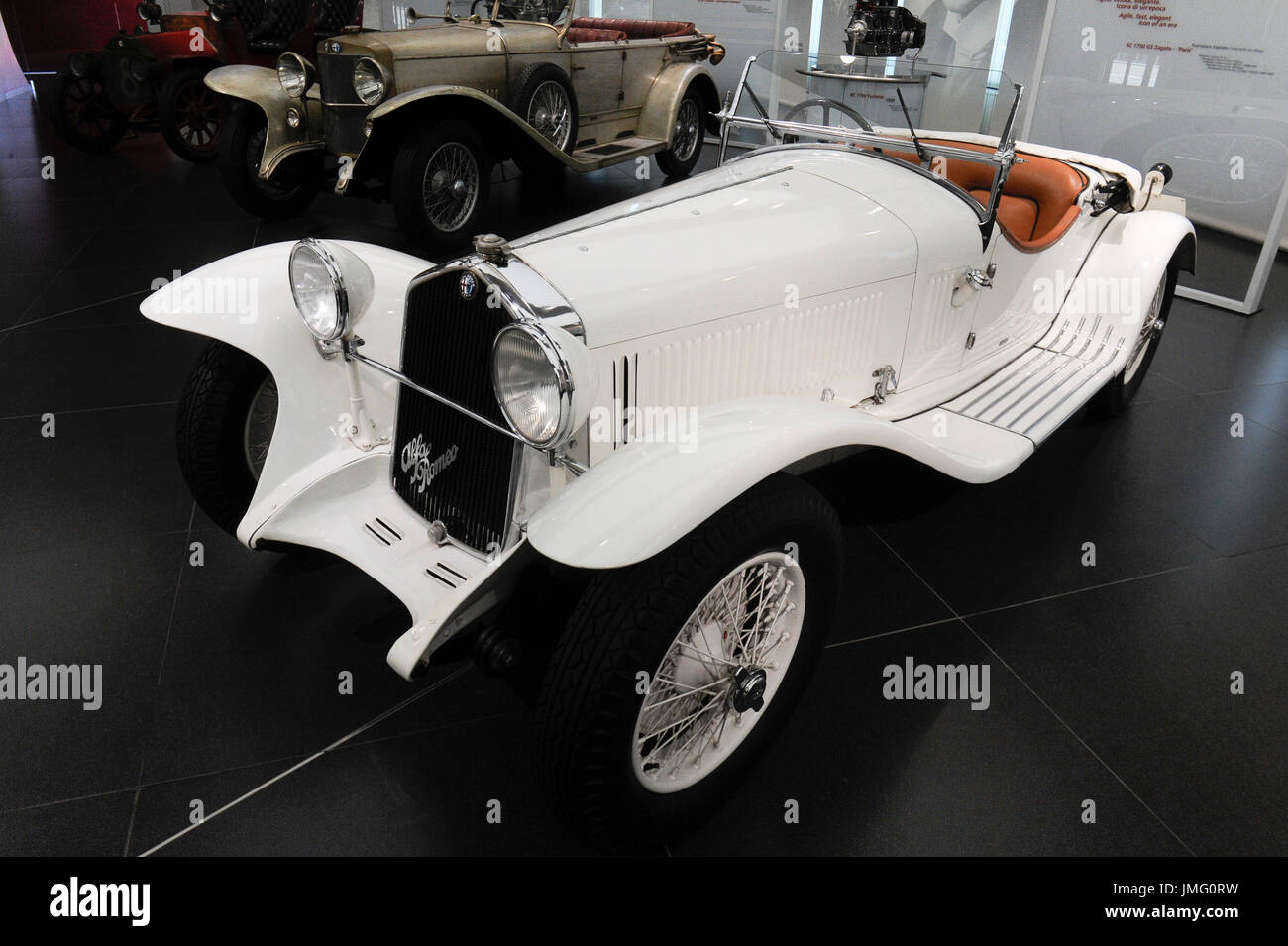 Italy. Arese. The machine Time- historic Alfa Romeo Museum. Pictured: SC 1750 Gran Sport - 1931 Stock Photo