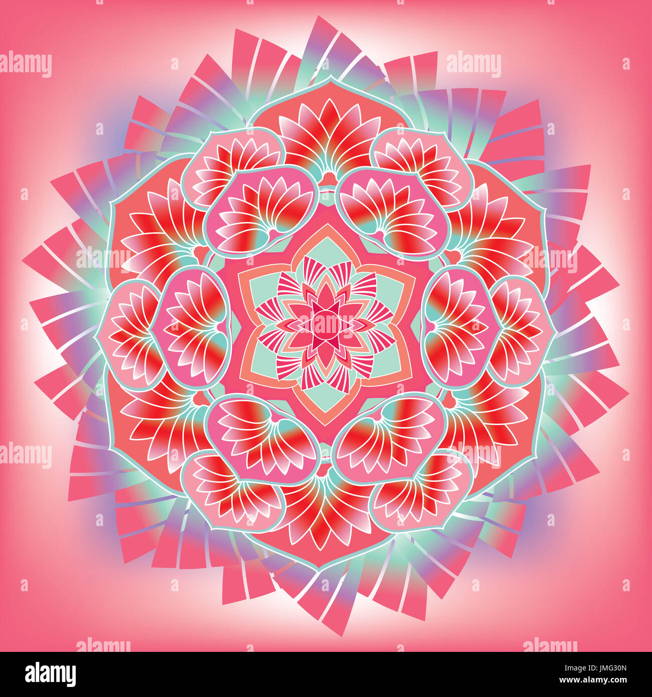 Colorful floral pattern Stock Photo