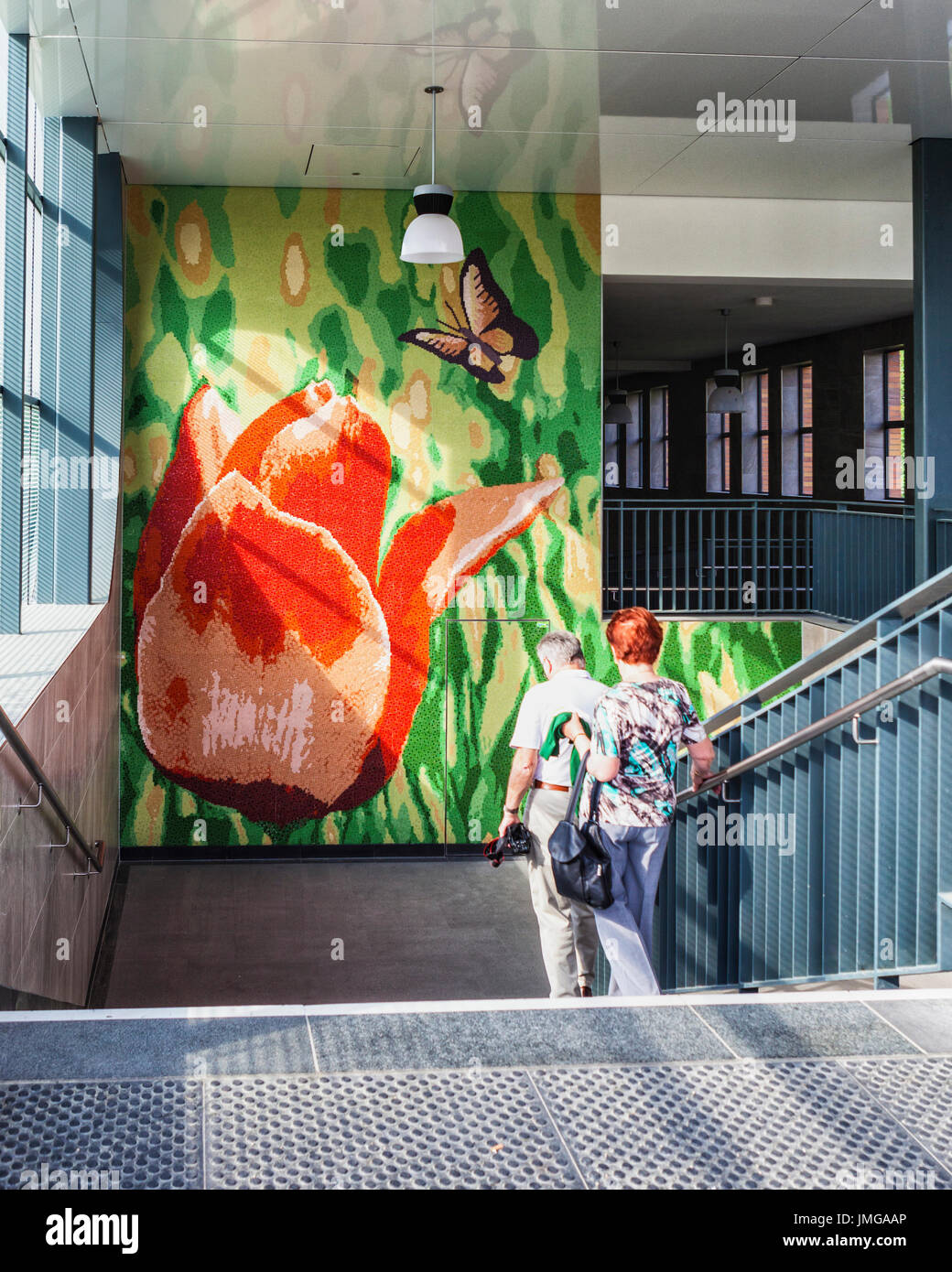 Kienberg U-bahn railway station, Ubahn station,BVG Commuter Network,Marzahn,Berlin,Germany Stock Photo