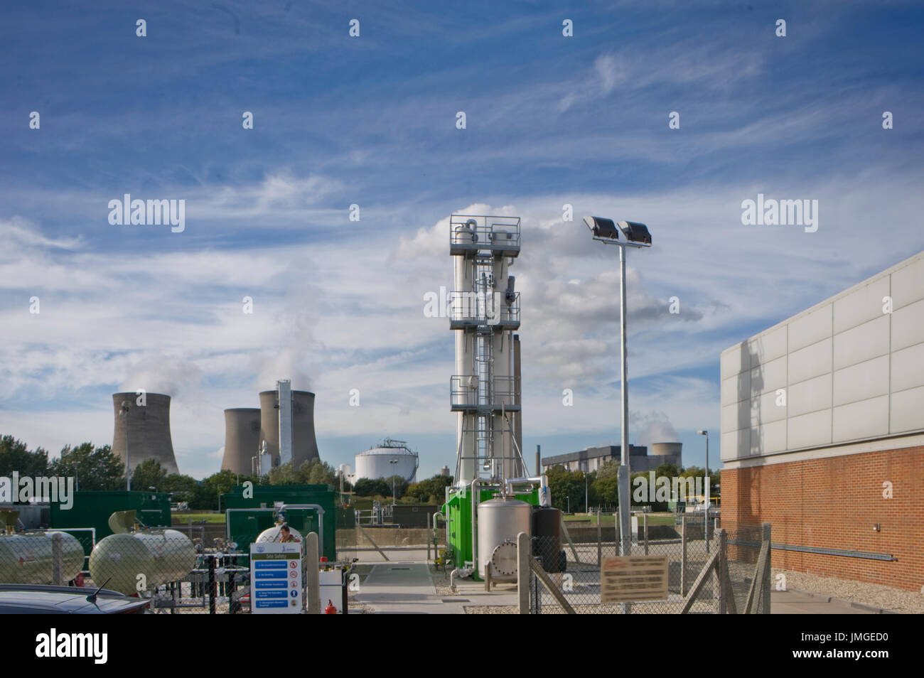 Bio-methane production plant at Didcot, UK Stock Photo