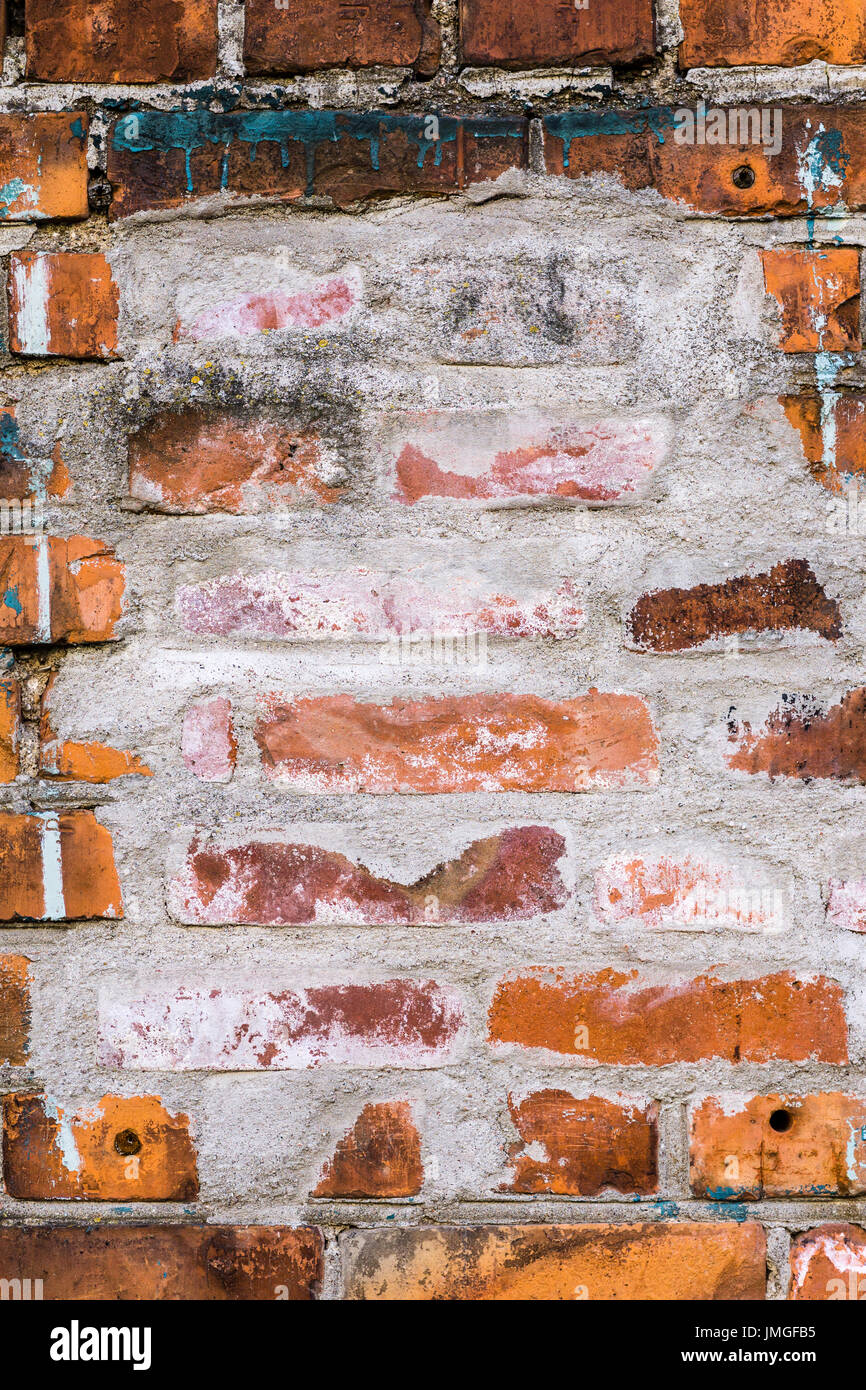 red brick wall texture grunge background Stock Photo - Alamy