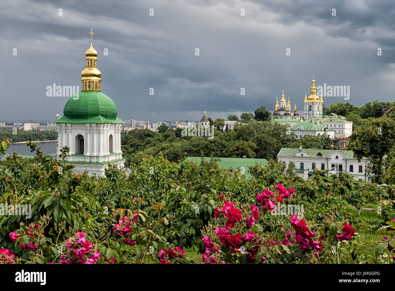 KYIV, UKRAINE - JUNE 11, 2016:  Kiev Pechersk Lavra Monastery complex in Kiev, Ukraine Stock Photo