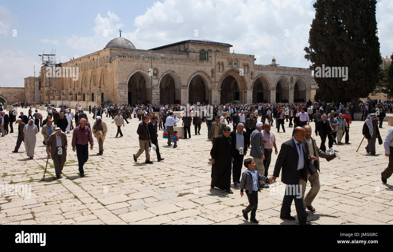 Masjid al Aqsa  ,  Jarusalem  -  Palestine Stock Photo