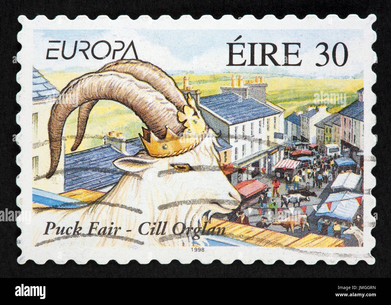 Irish postage stamp Stock Photo Alamy