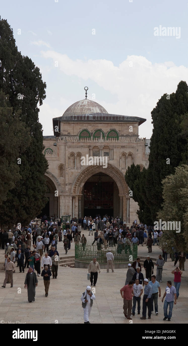 Masjid al Aqsa , Jarusalem  ,  Palestine Stock Photo