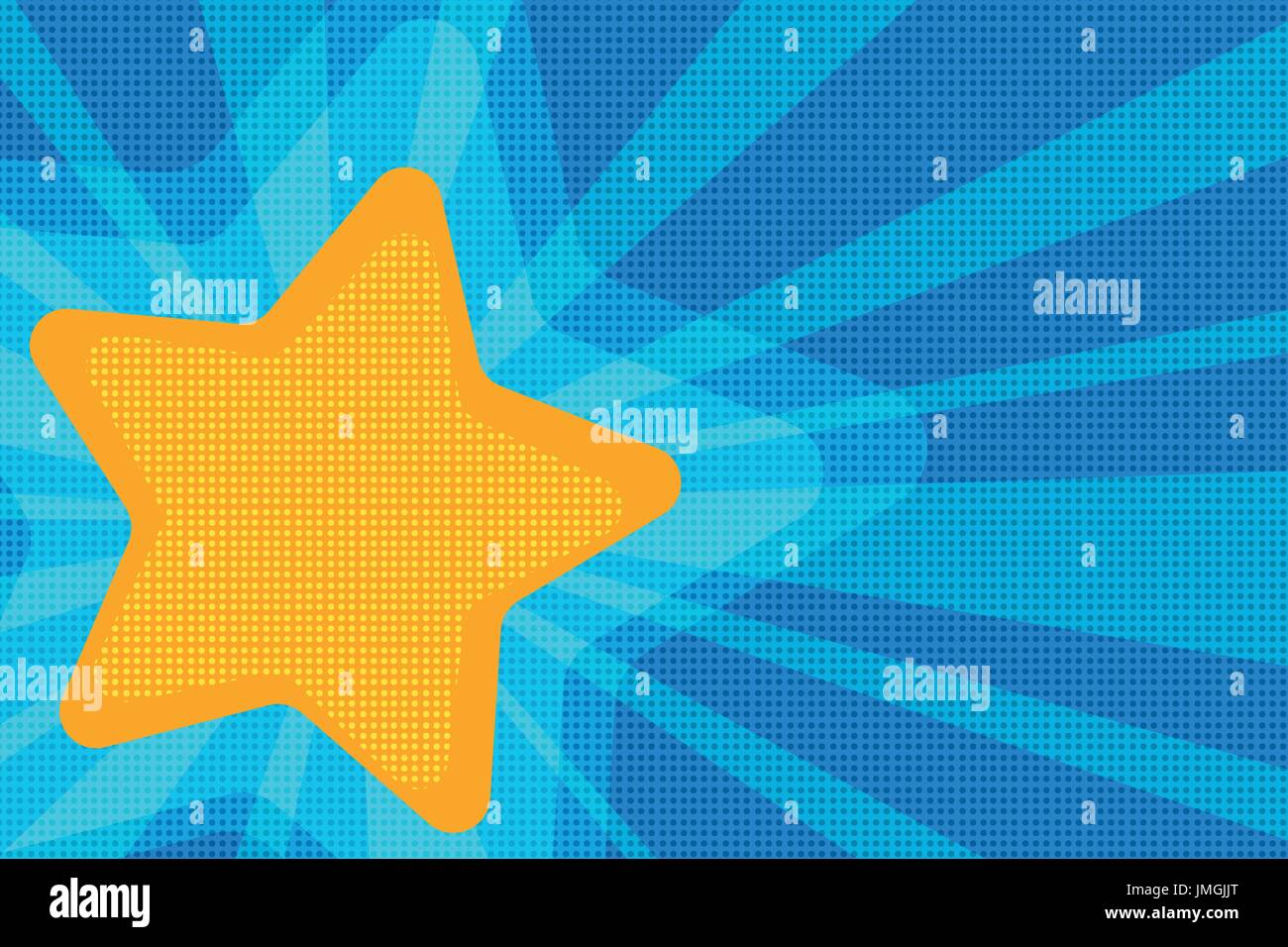 background yellow star pop art Stock Vector
