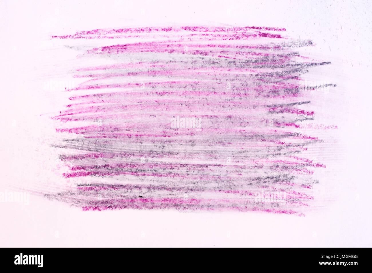 violet color watercolor crayon on paper background texture Stock Photo