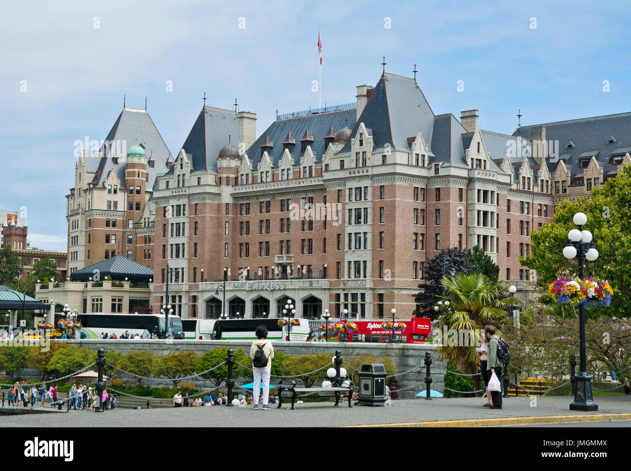 Fairmont Empress Hotel in Victoria, British Columbia Canada.  Summer 2017. Stock Photo