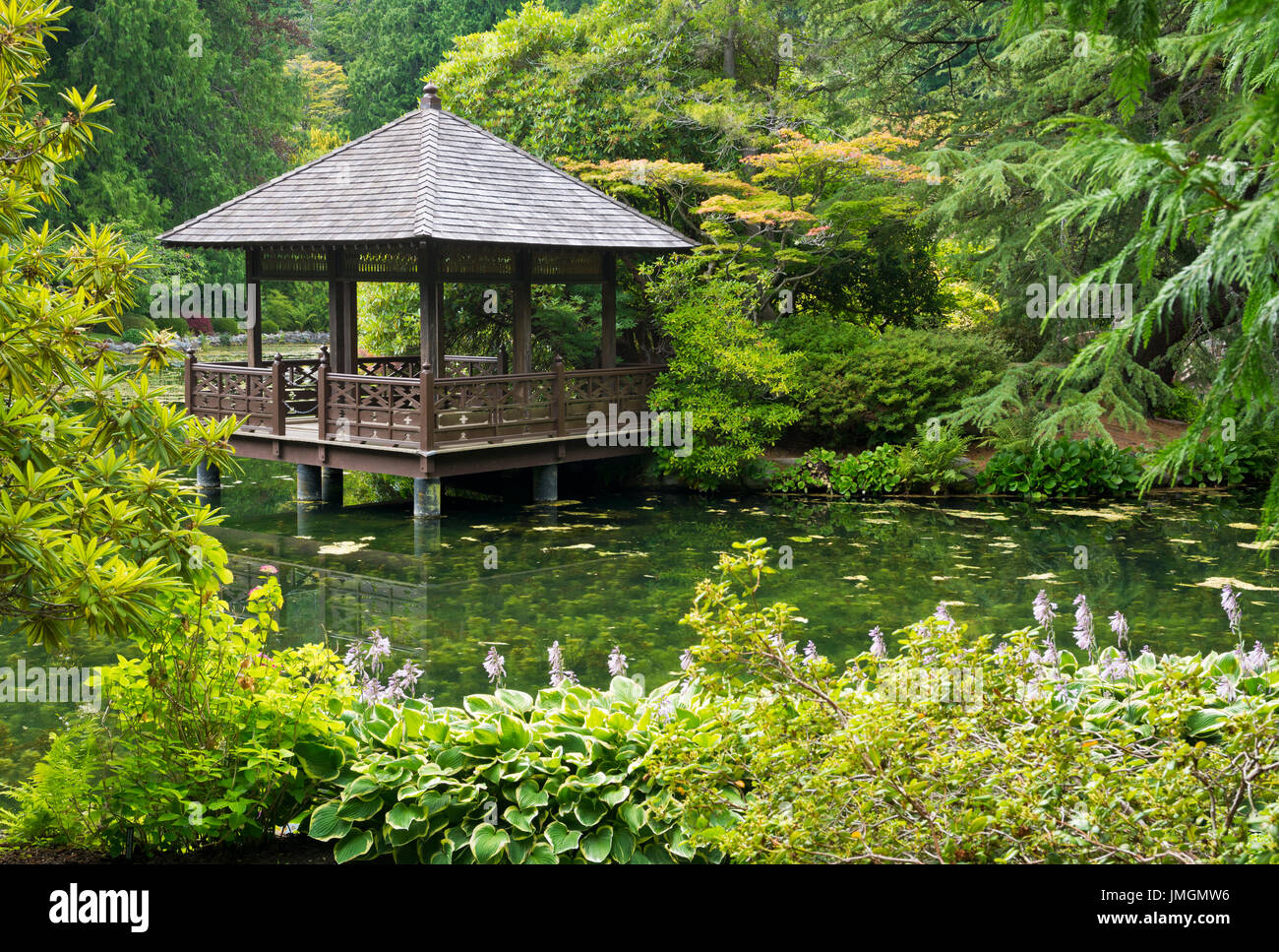 Beautiful Japanese gardens at Hatley Castle near Victoria, BC, Canada ...