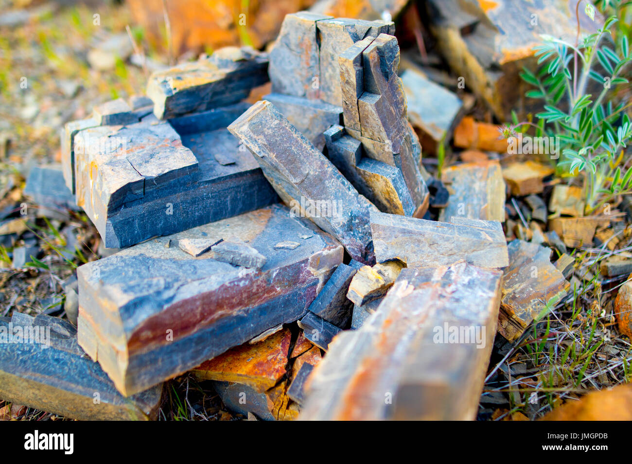 Stones after flood Stock Photo - Alamy