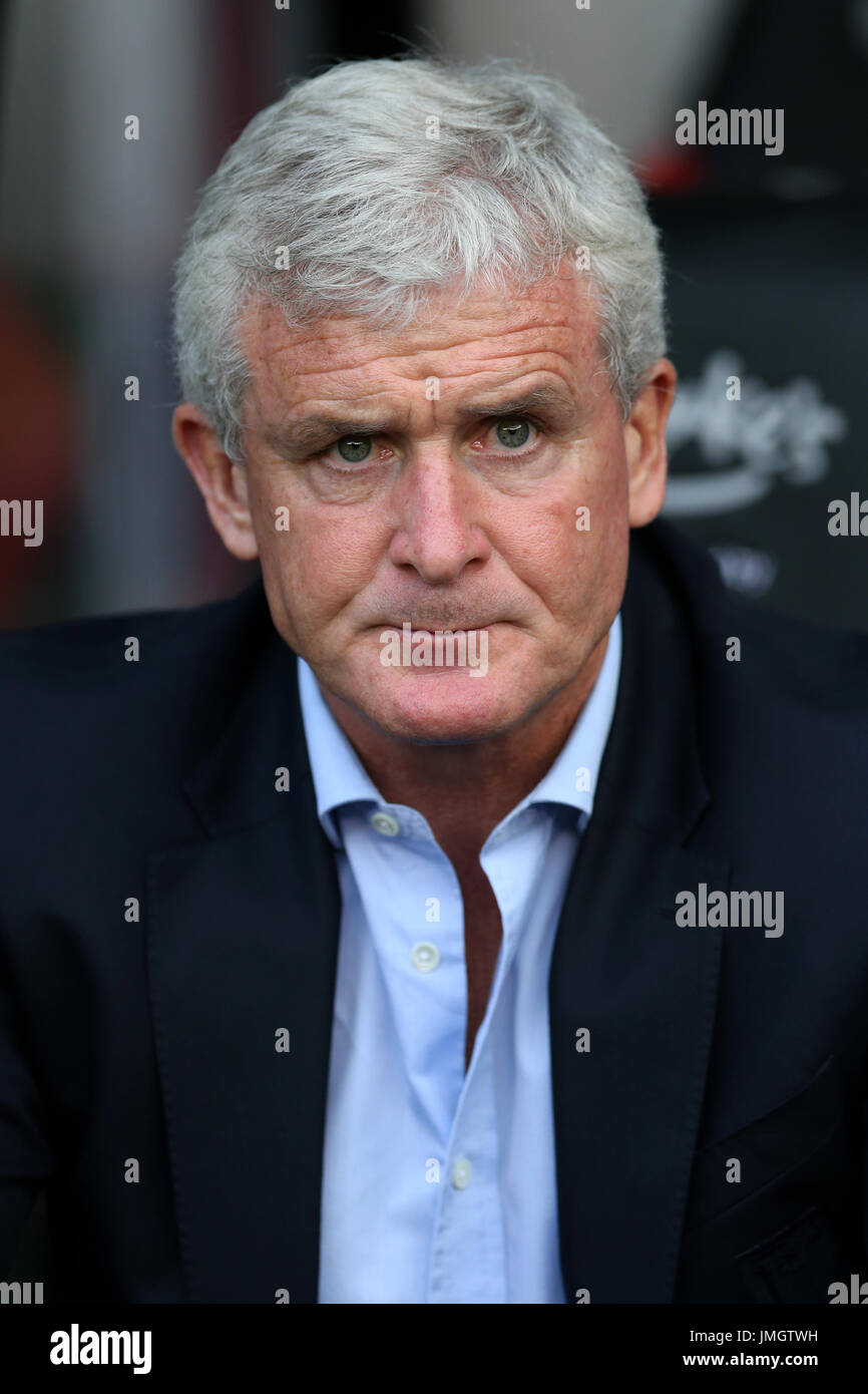 Stoke City manager Mark Hughes Stock Photo Alamy