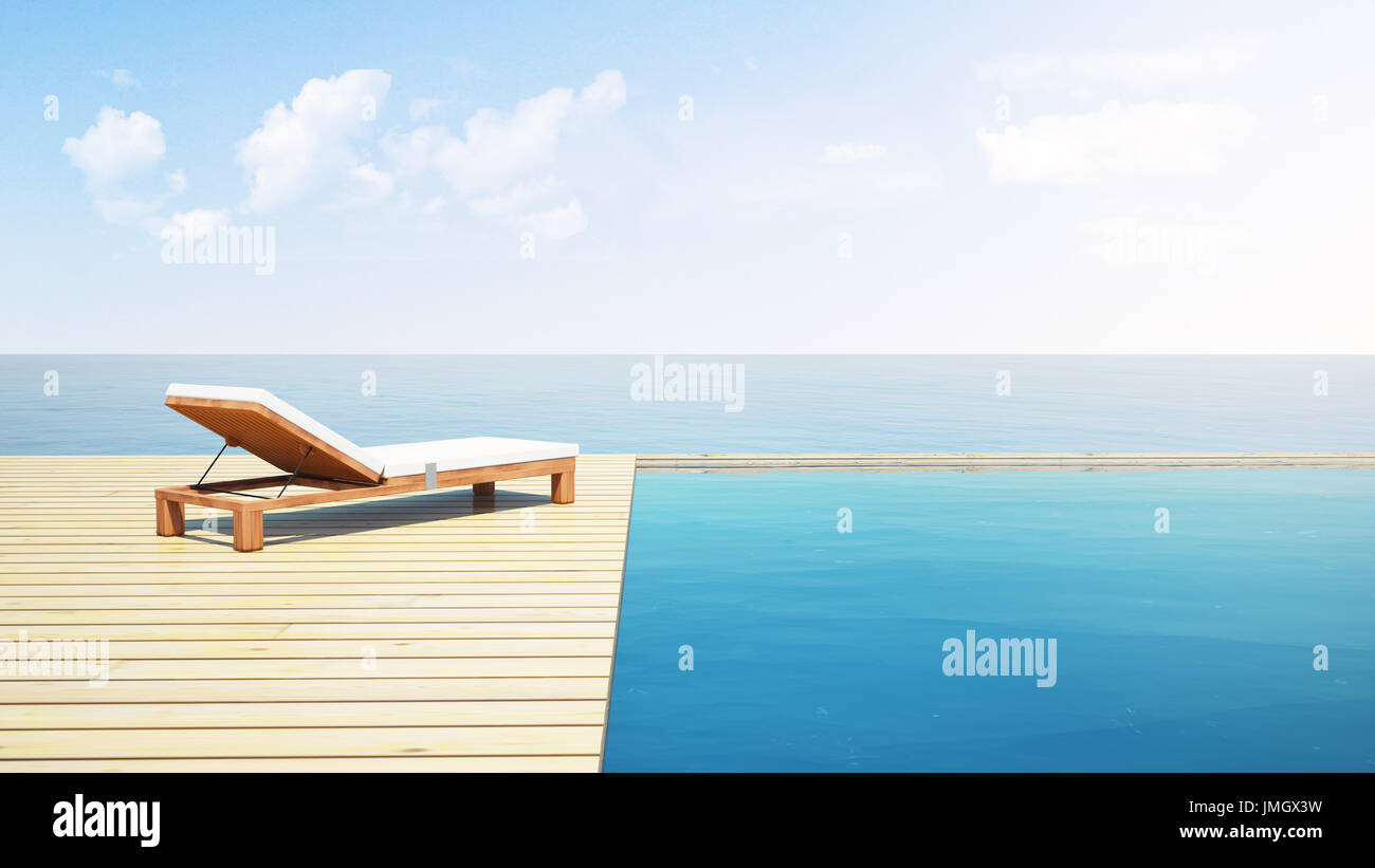 Infinity Pool 3d Model infinity pool 3d rendering Stock Photo - Alamy