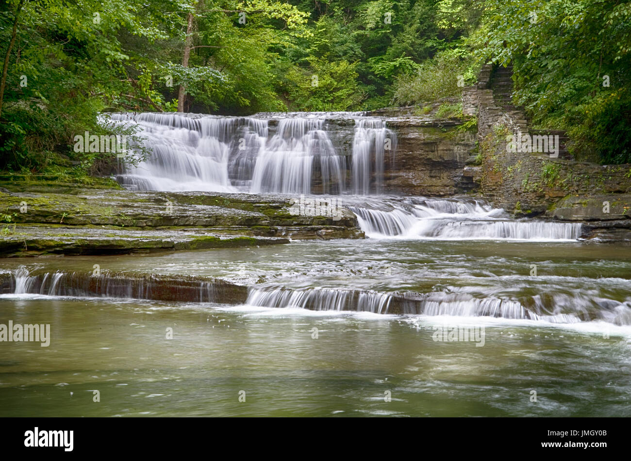 Small waterfalls wallpaper hi-res stock photography and images - Alamy