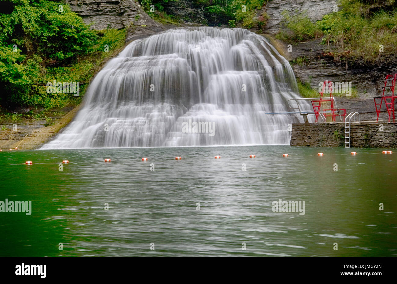 Small waterfalls wallpaper hi-res stock photography and images - Alamy
