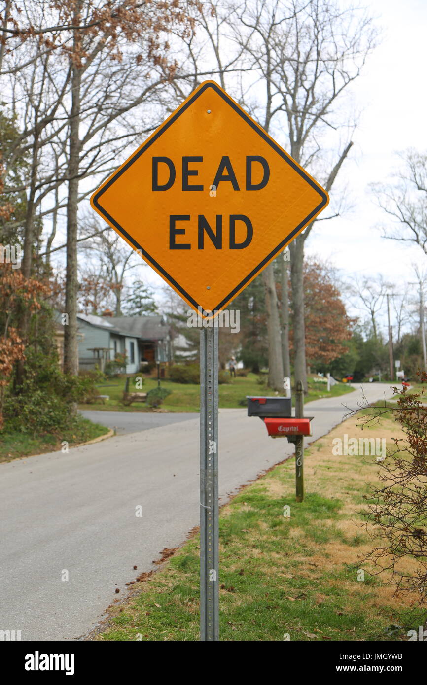 Dead End sign Stock Photo - Alamy