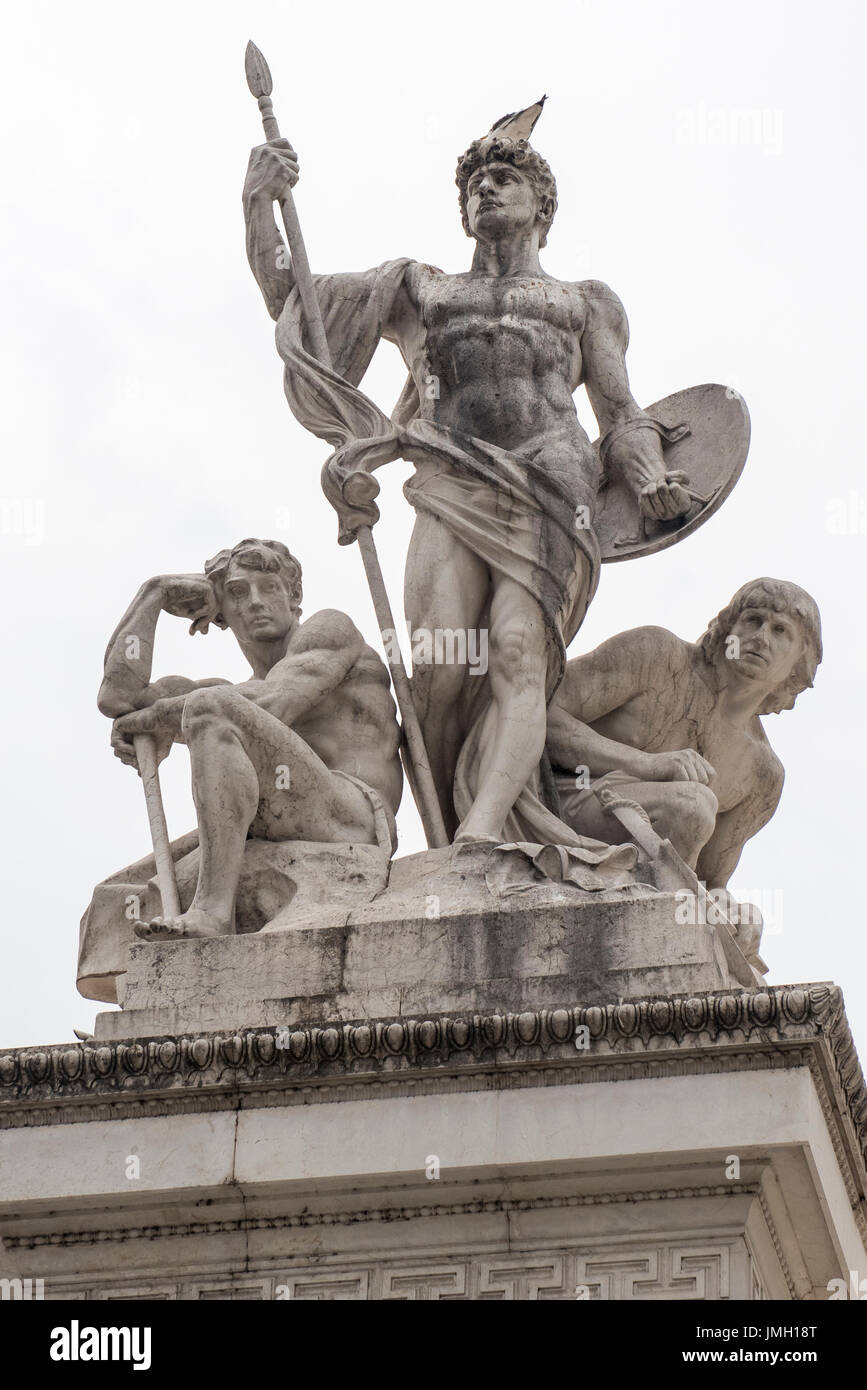 Statue of Victor Emmanuel II Stock Photo