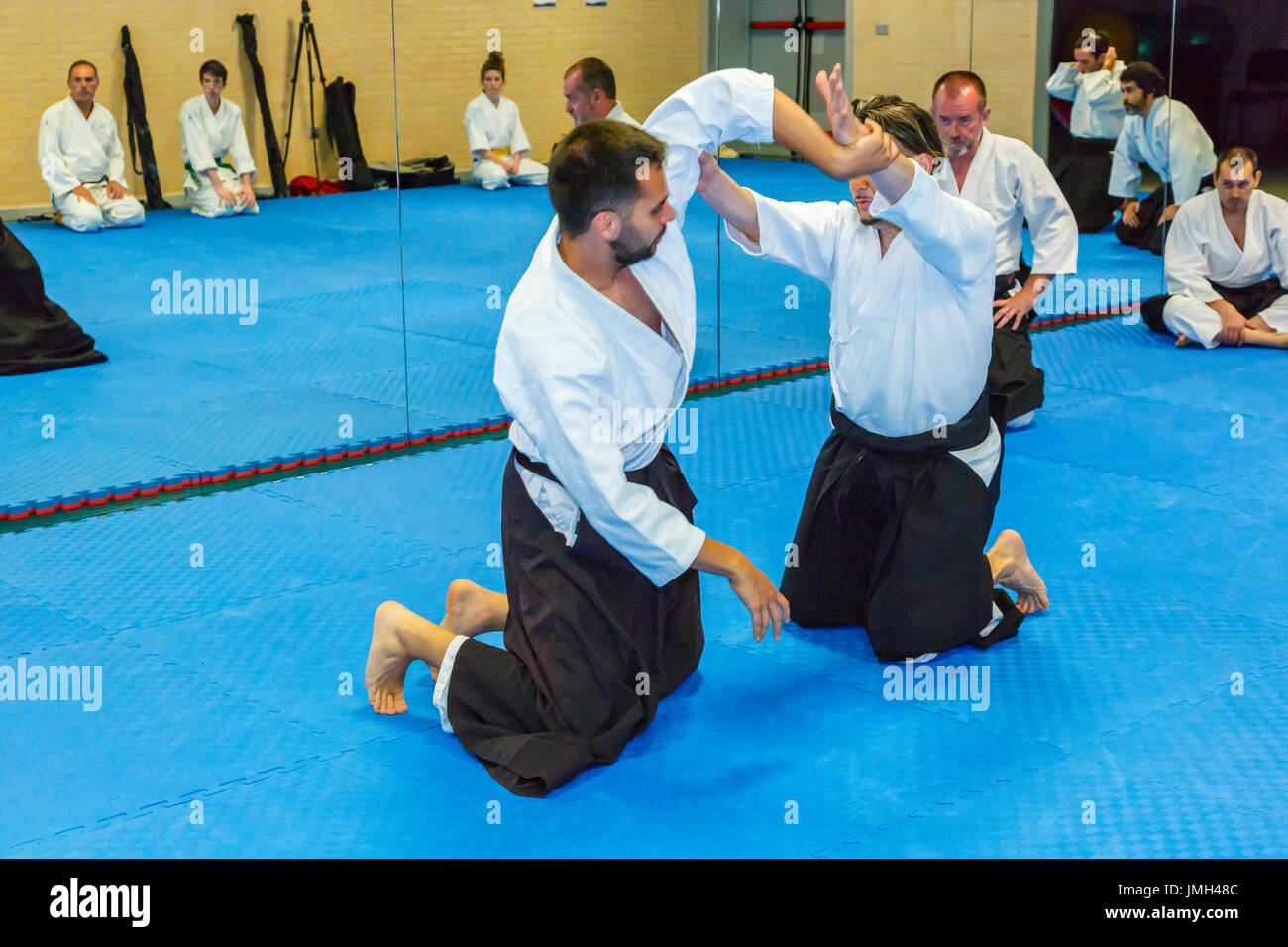Aikido martial art school Stock Photo Alamy