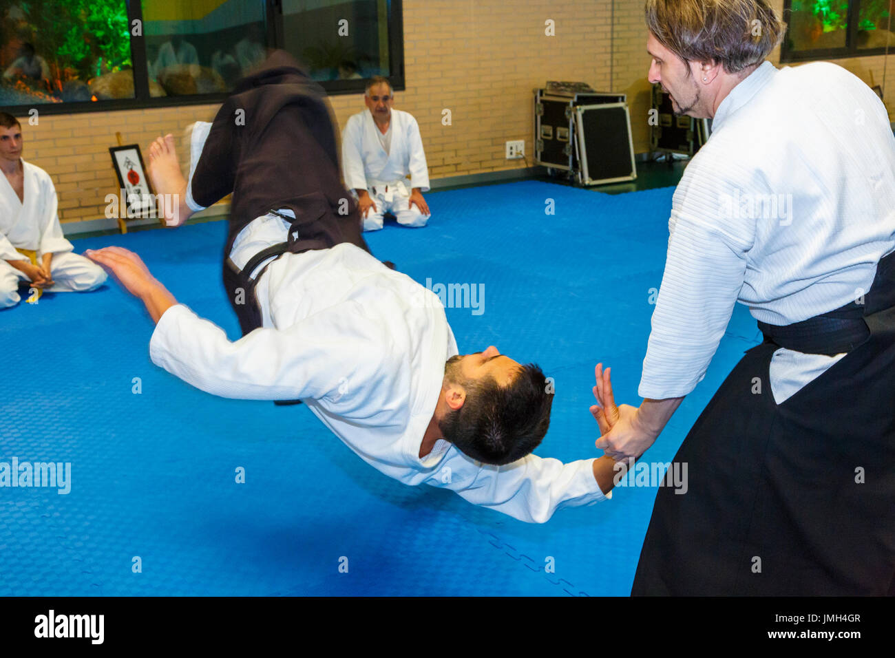 Aikido martial art school Stock Photo Alamy