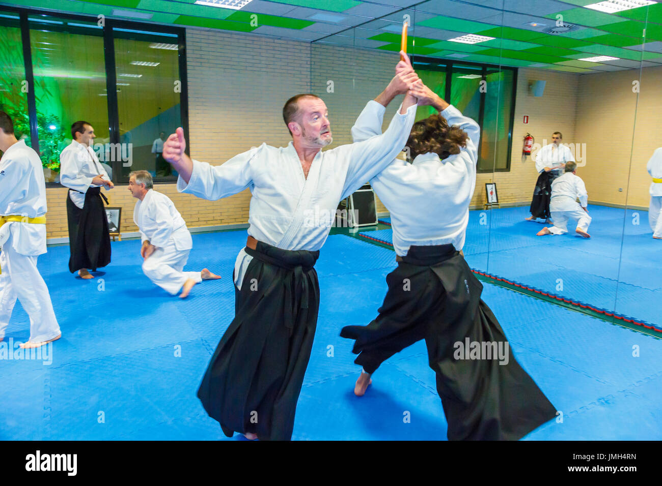 Aikido martial art school Stock Photo Alamy