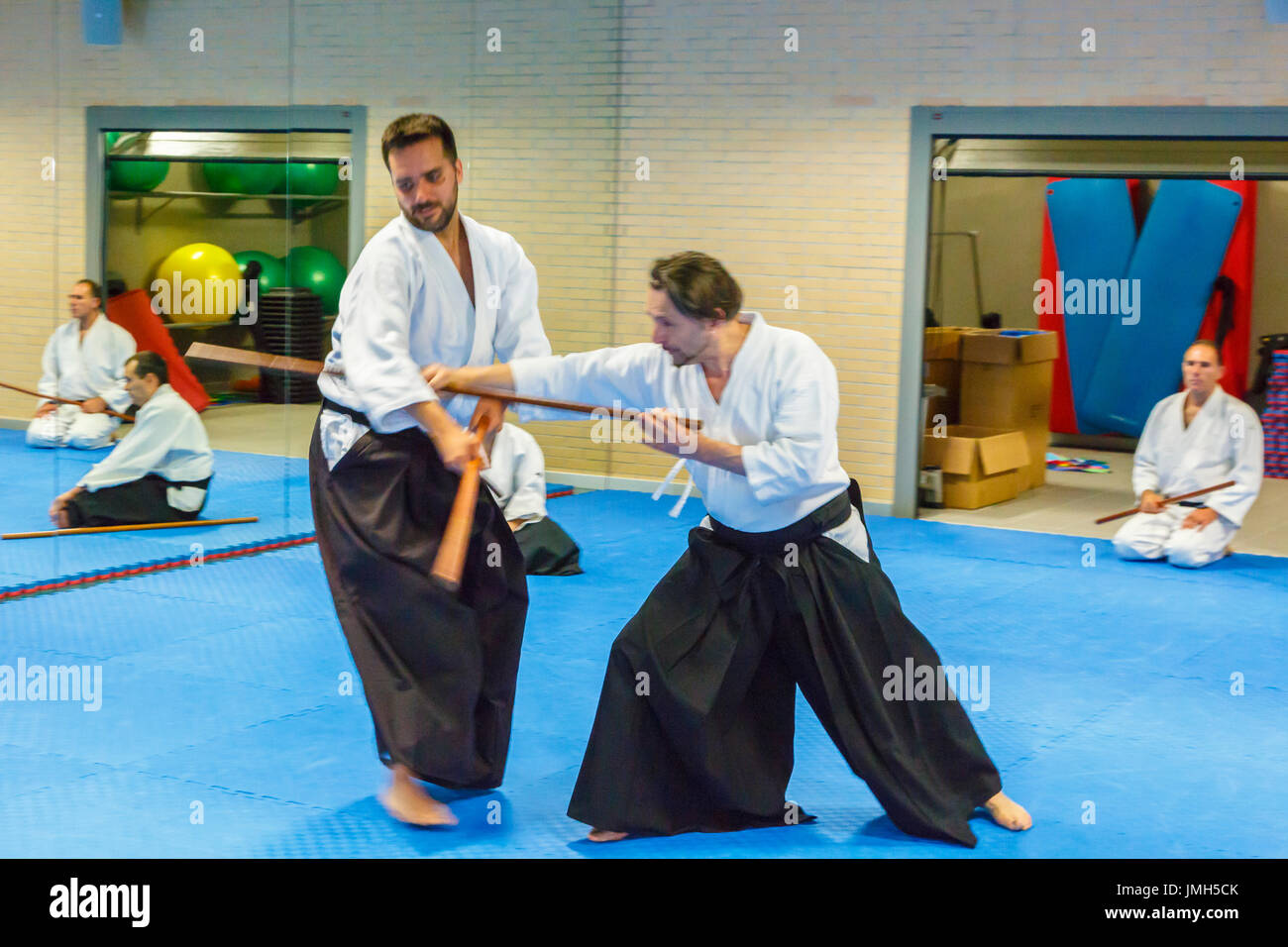 Aikido martial art school Stock Photo Alamy