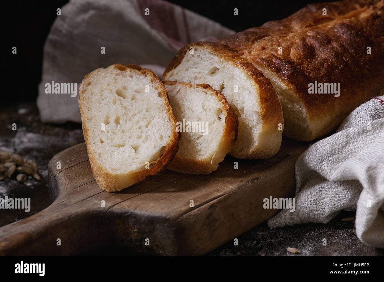 Homemade white wheat bread Stock Photo Alamy