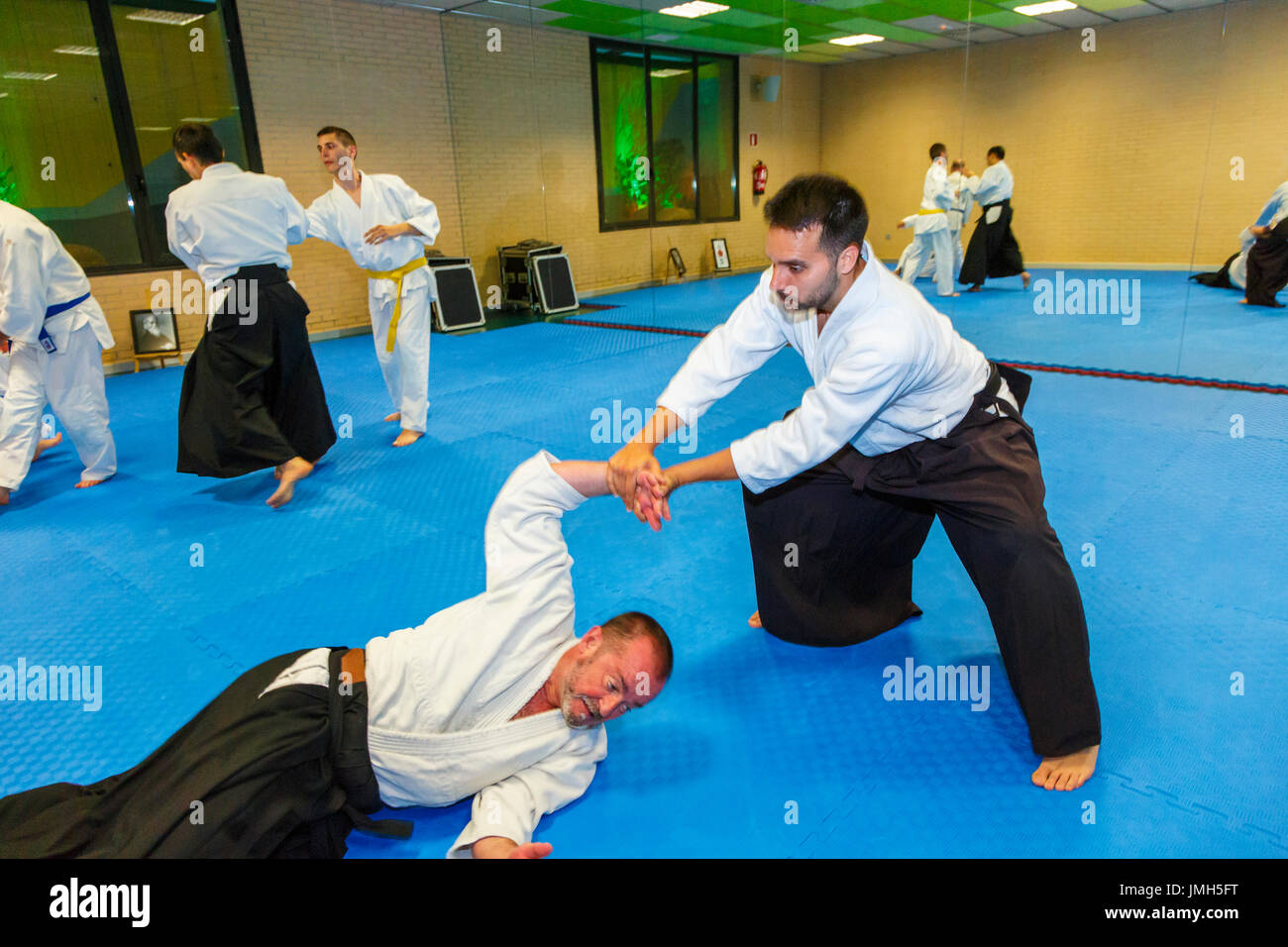 Aikido martial art school Stock Photo Alamy