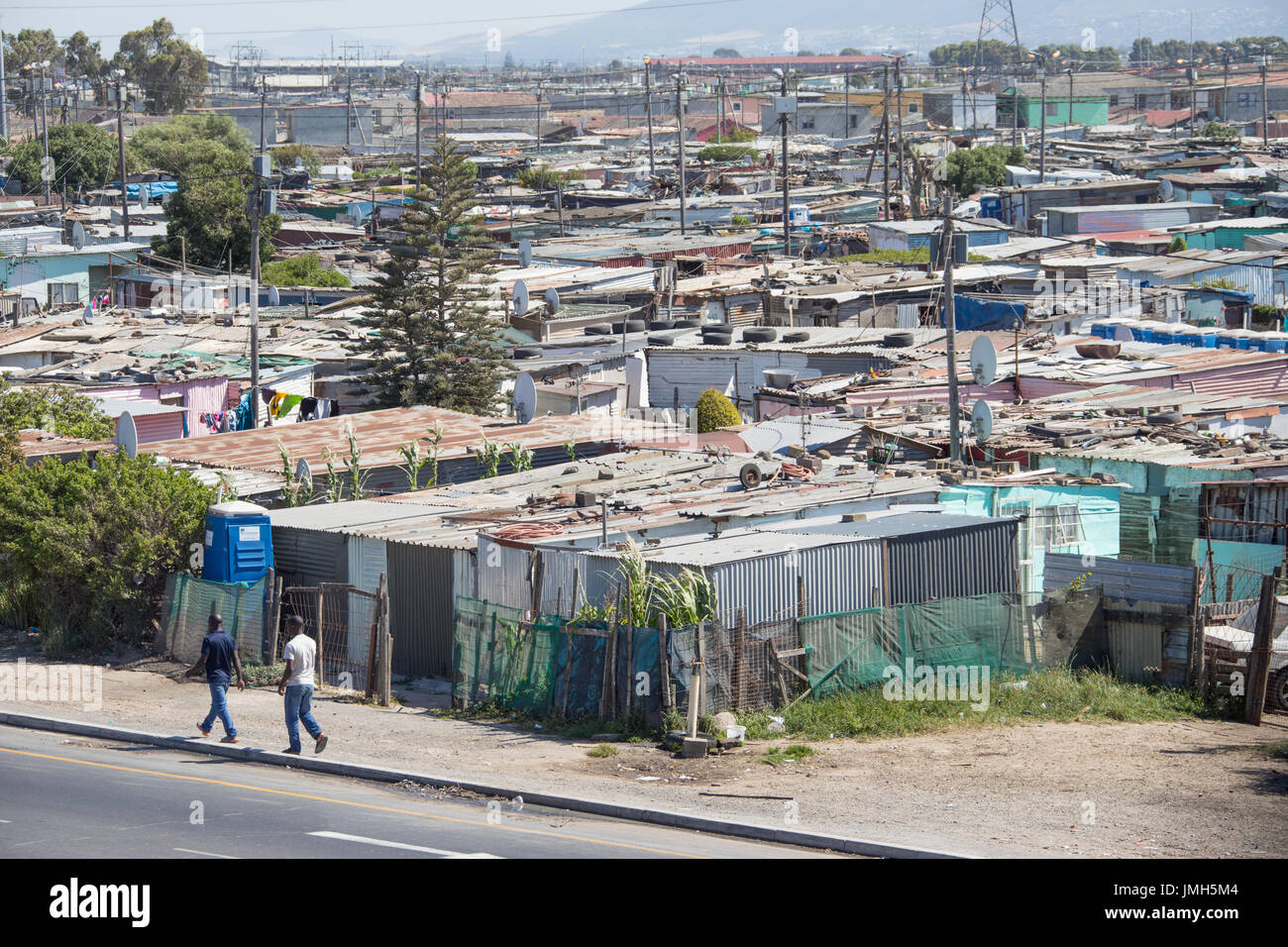 Slums in Sweet Home, Cape Town, South Africa Stock Photo