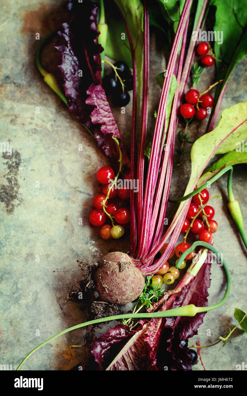 Variety of young vegetables Stock Photo Alamy