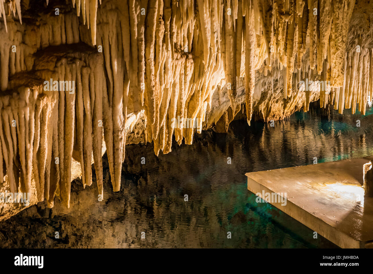 Bermuda Crystal Cave Stock Photo