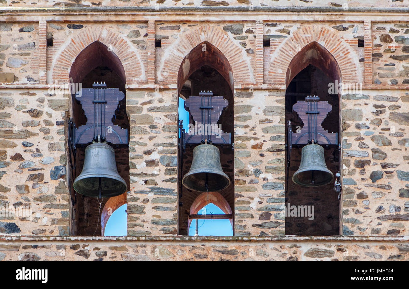 The church bell, three bells, bells ringing Stock Photo - Alamy