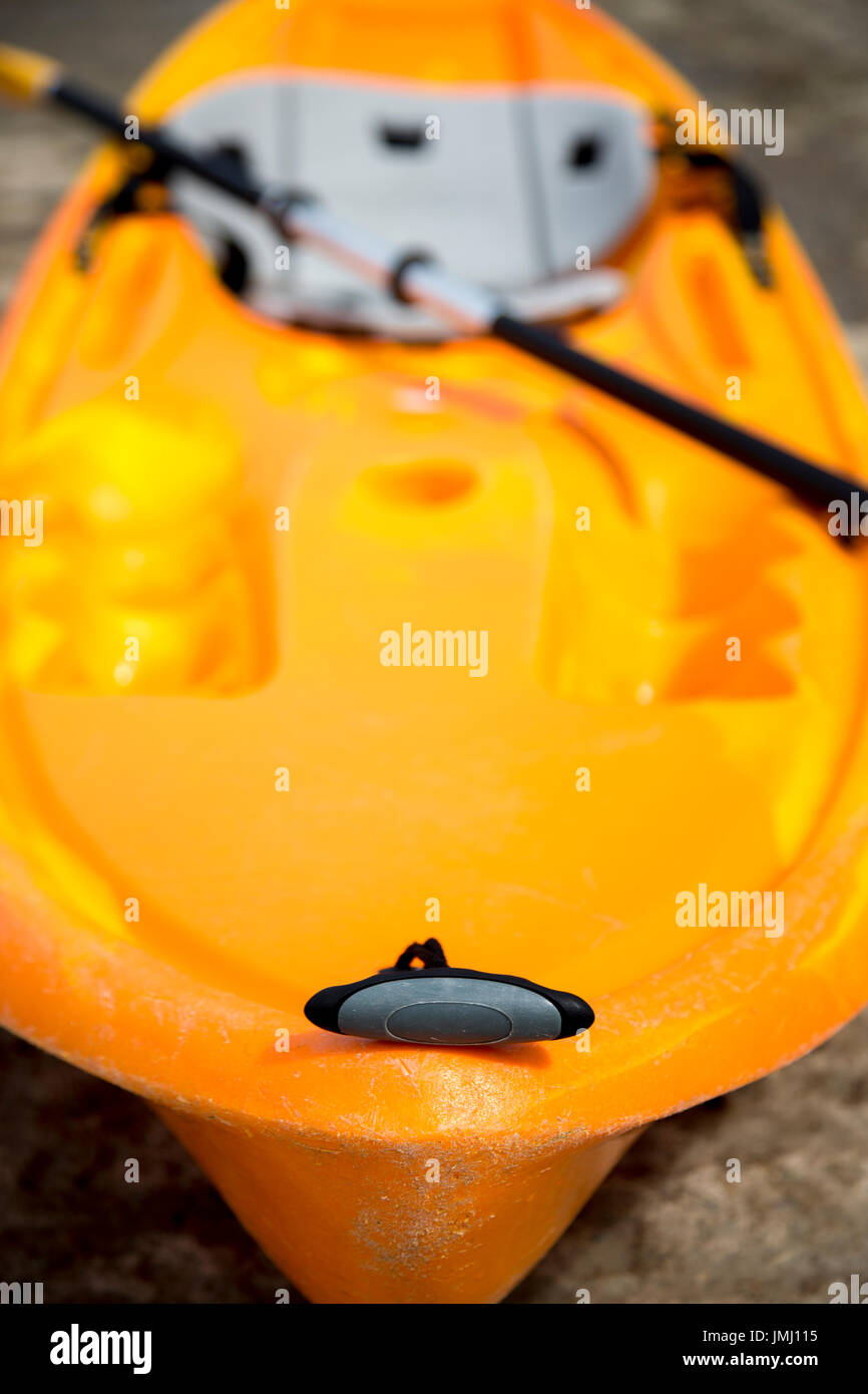 Plastic Kayak Canoe Stock Photo Alamy