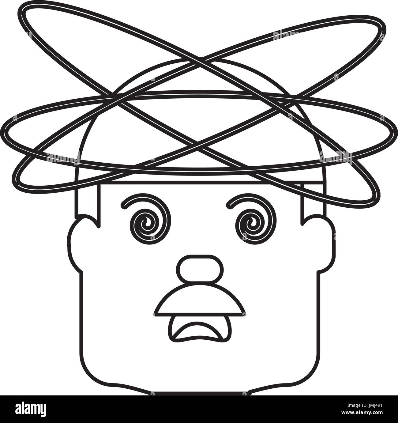 Vector illustration of Crazy man cartoon Stock Vector Image & Art - Alamy