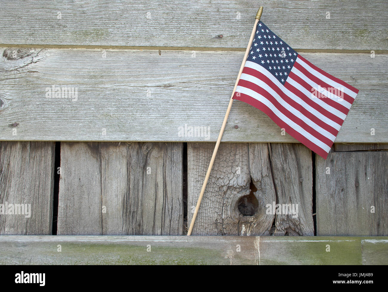 American Flag In Rustic Gray Barn Wood Stock Photo 150374653 Alamy