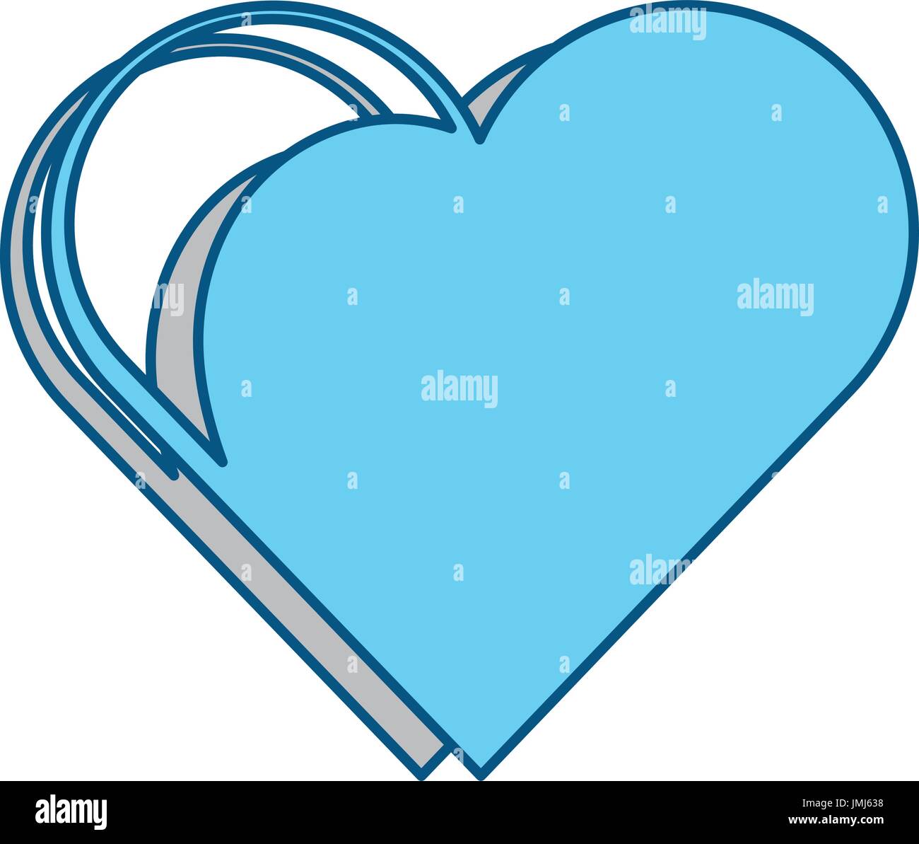 Human heart symbol over white background icon Stock Vector Image & Art ...