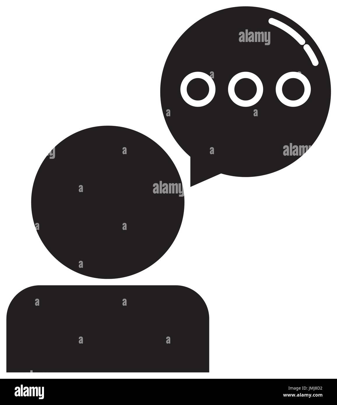 man with speech bubble icon over white background vector illustration ...